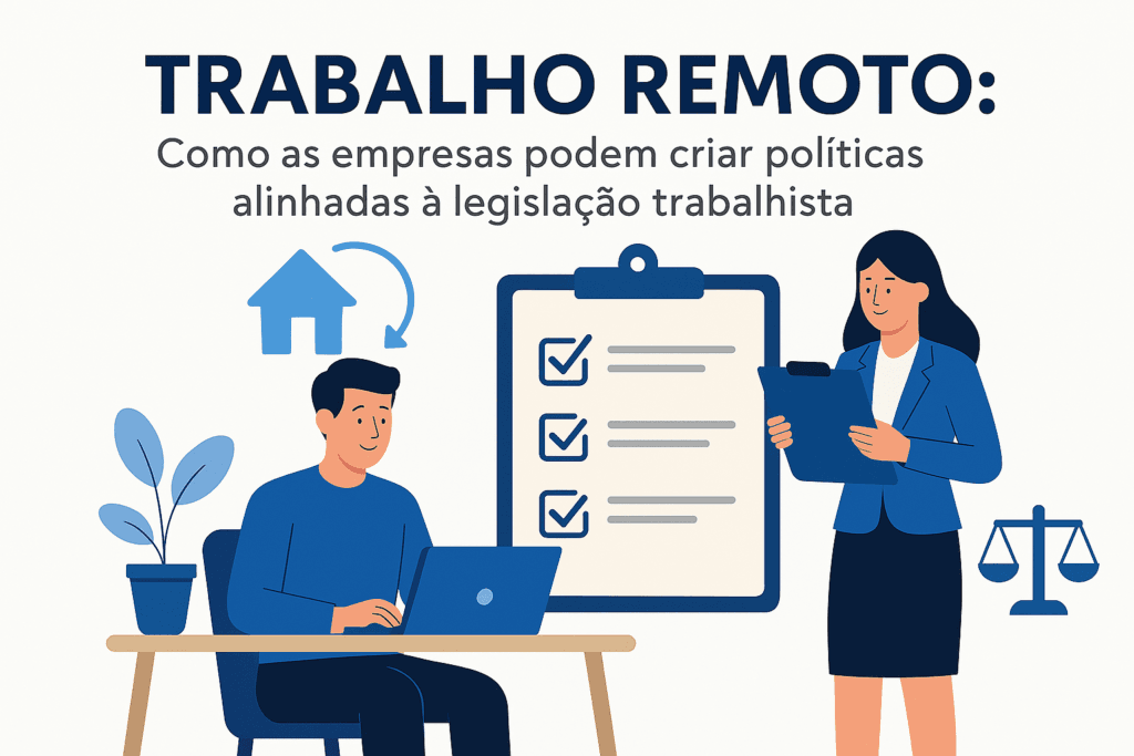 Trabalho Remoto: Como criar políticas alinhadas à legislação trabalhista