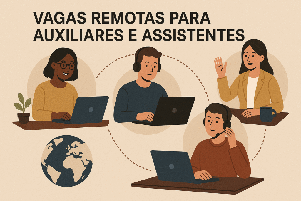 Vagas Remotas para Auxiliares e Assistentes
