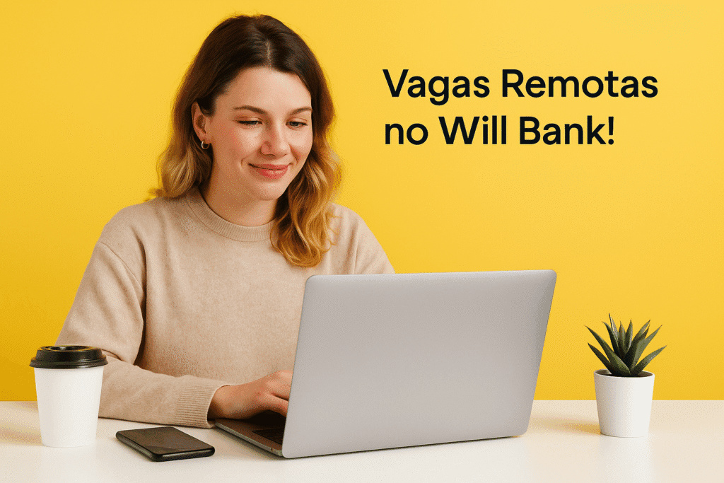 Vagas Remotas no Will Bank! 20 Oportunidades Home Office