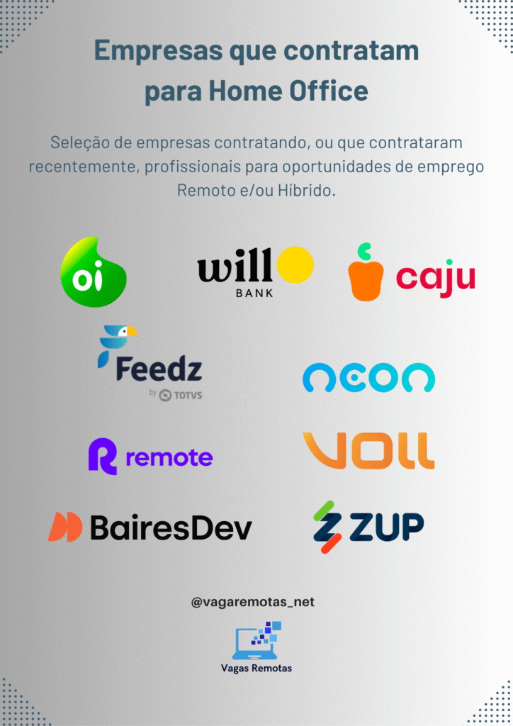 Empresas que contratam Home Office
